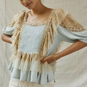 NEW Anthropologie Forever That Girl Ruffle Too Size Medium